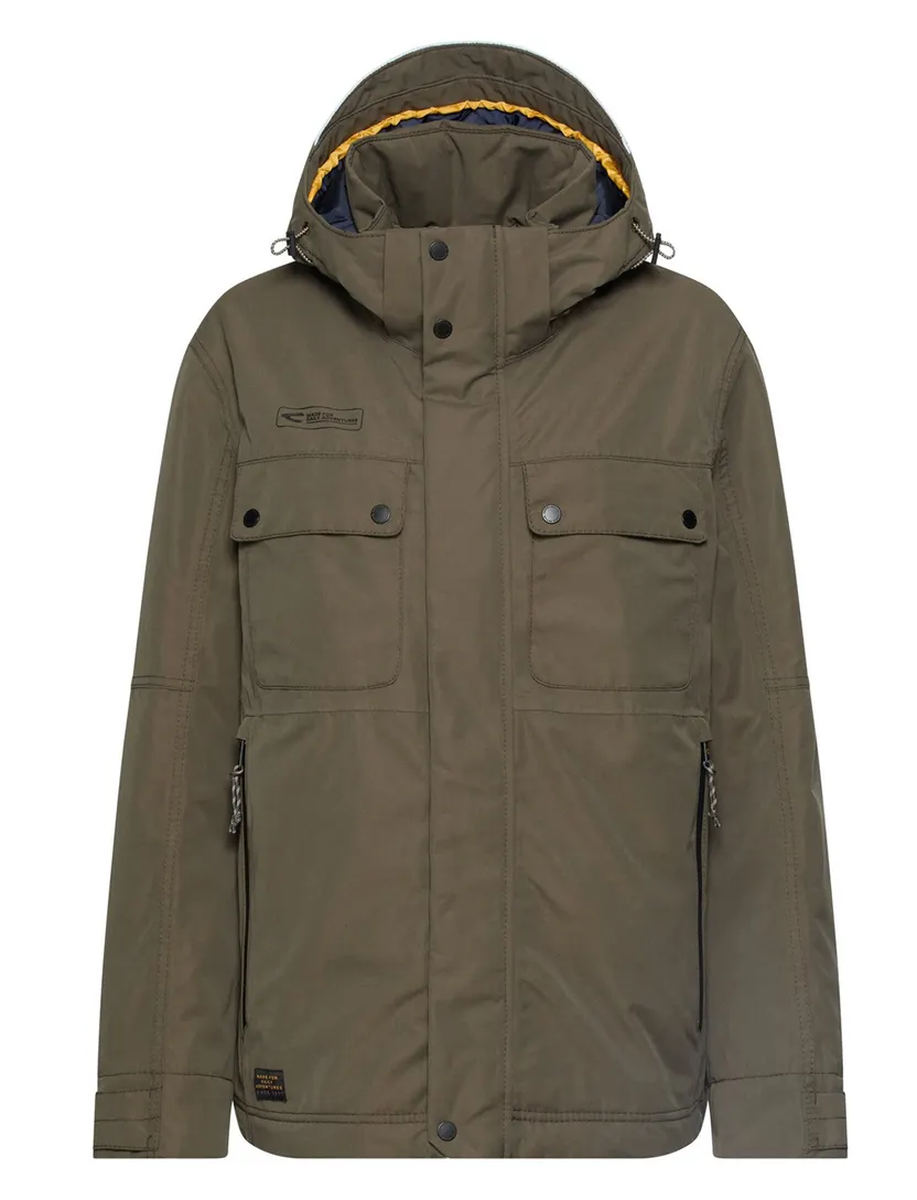 Parka Camel Active olijfgroen wijde fit