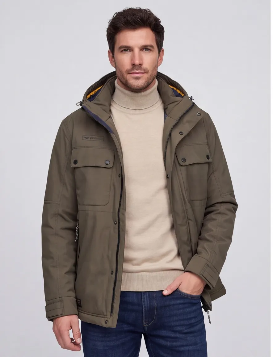 Jas Camel Active groen Jackets