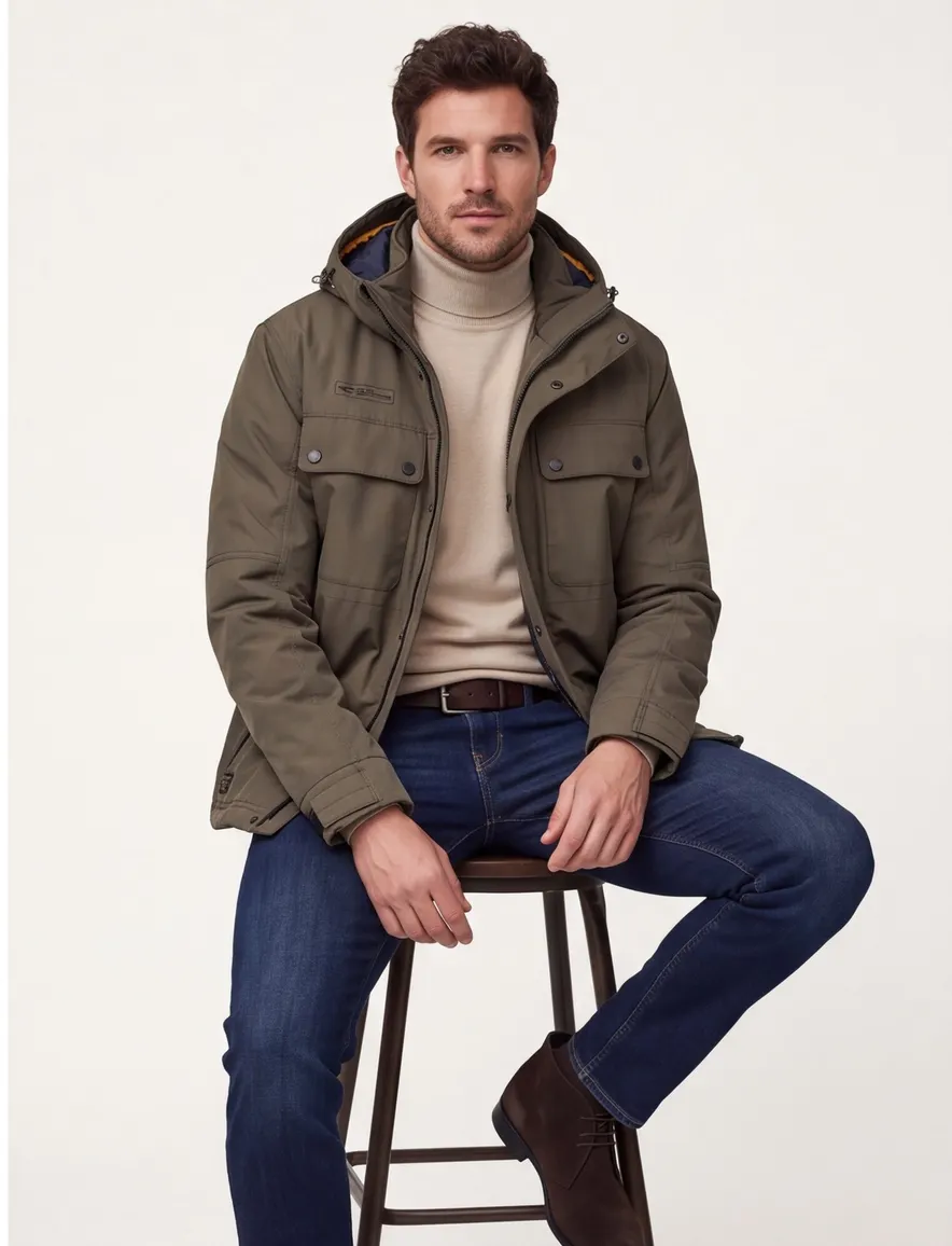 Jas Camel Active groen Jackets