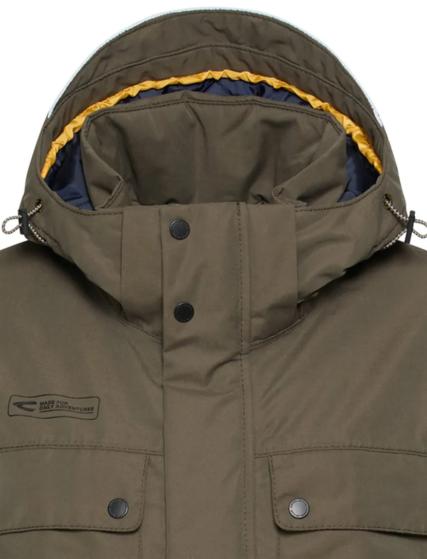 Parka Camel Active olijfgroen wijde fit