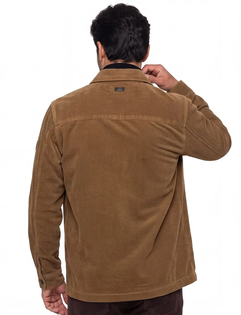 Overshirt Camel Active camel rib