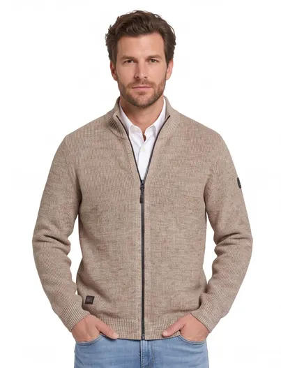 Camel Active Camel Active vest beige gemeleerd
