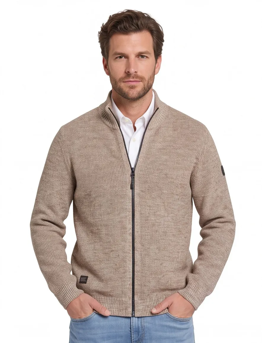Vest Camel Active beige Knitted Jackets