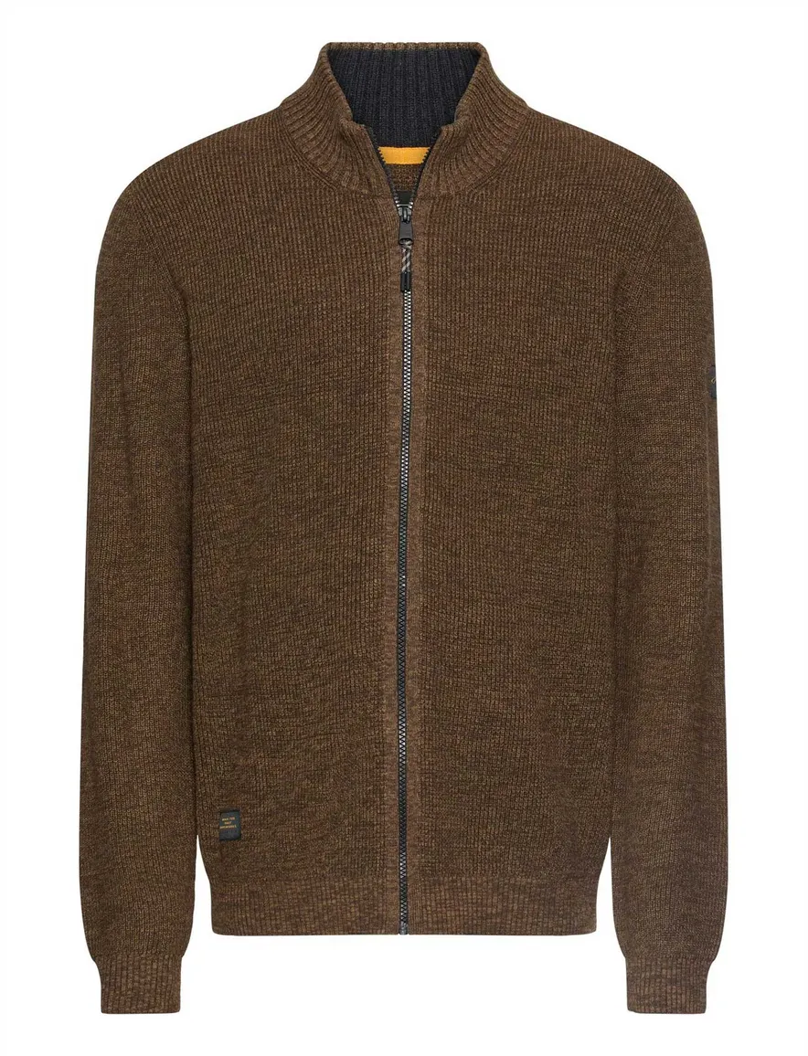 Camel Active vest bruin gemeleerd