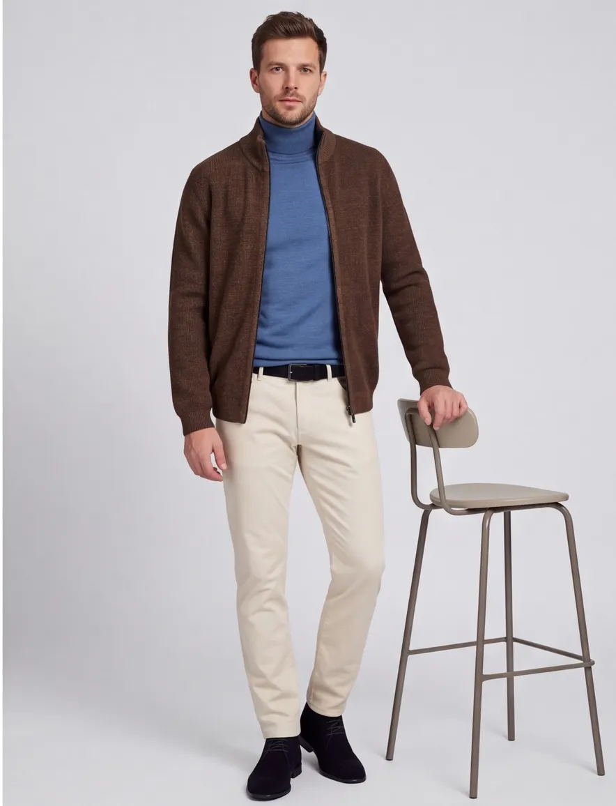 Vest Camel Active bruin Knitted Jackets