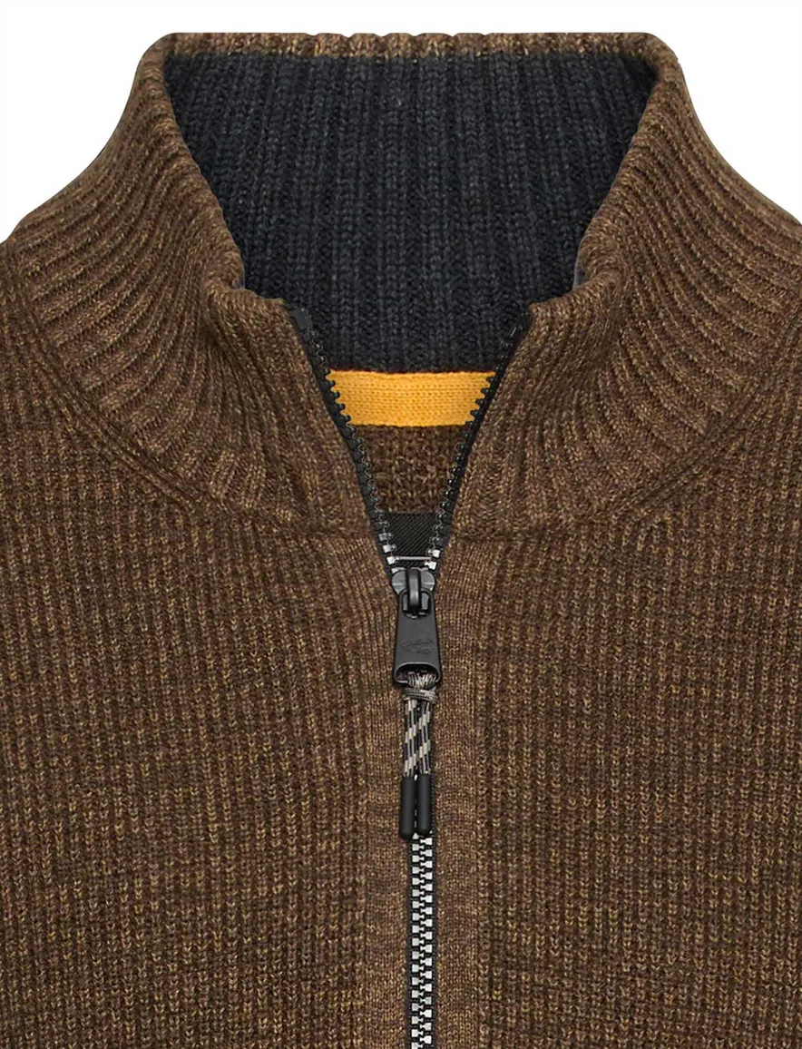 Camel Active vest bruin gemeleerd