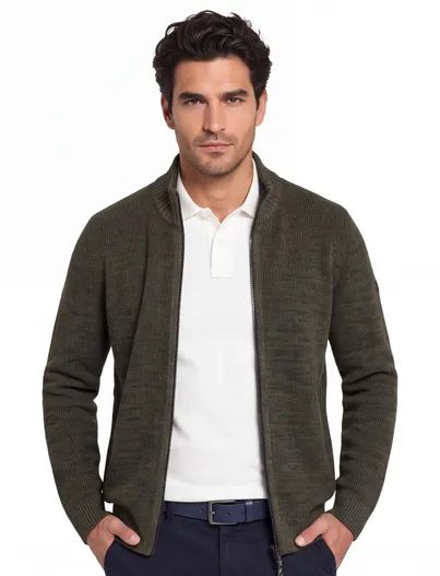 Camel Active Camel Active vest donkergroen gemeleerd