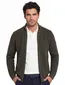 Vest Camel Active groen Knitted Jackets
