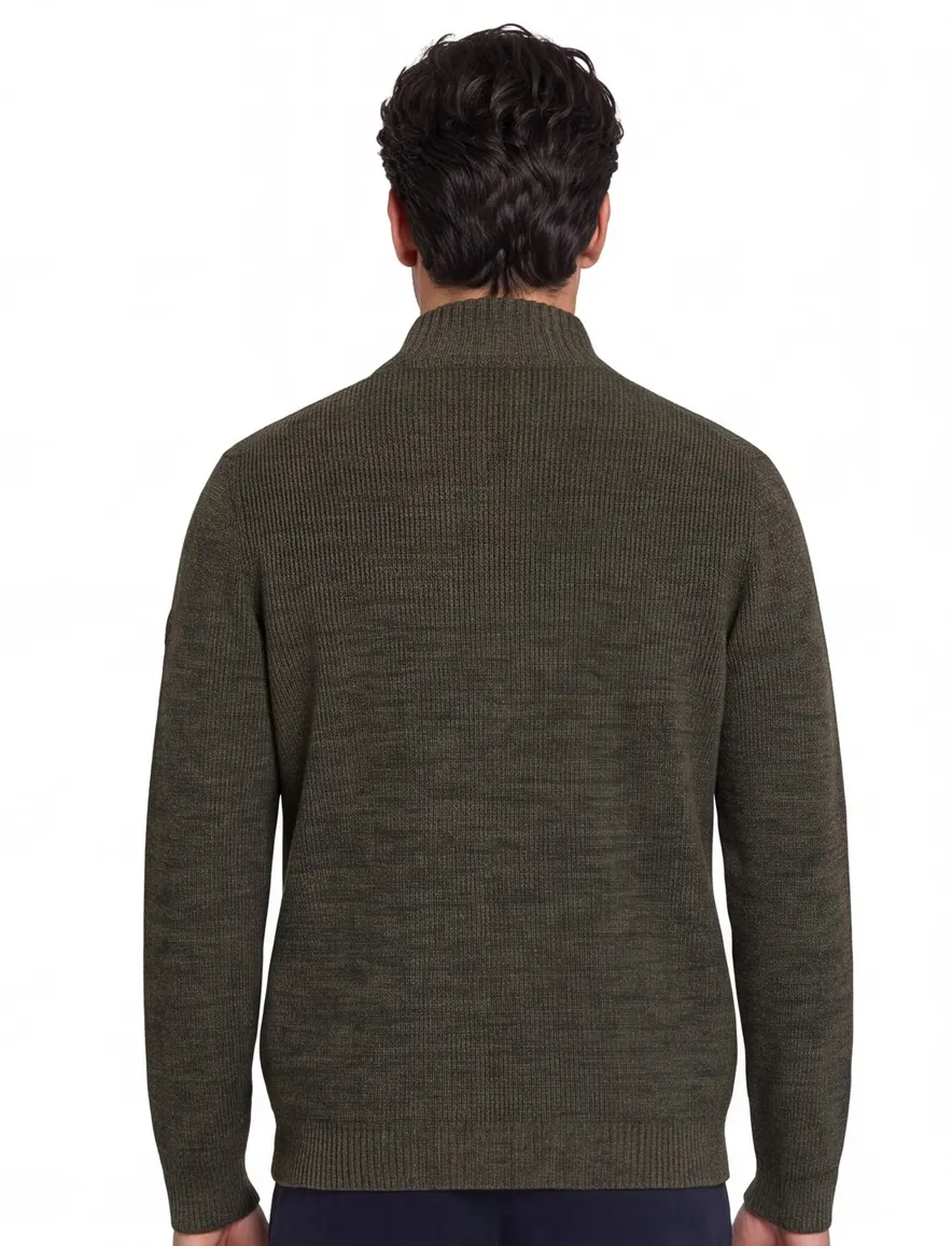 Vest Camel Active groen Knitted Jackets