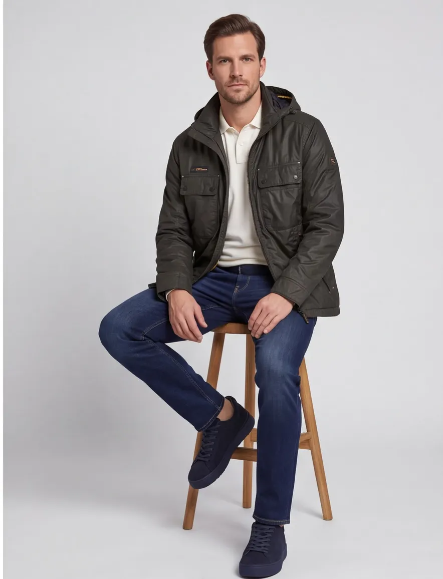 Jas Camel Active groen Jackets