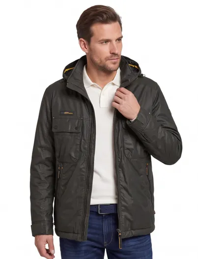 Camel Active Jas Camel Active donkergroen wijde fit