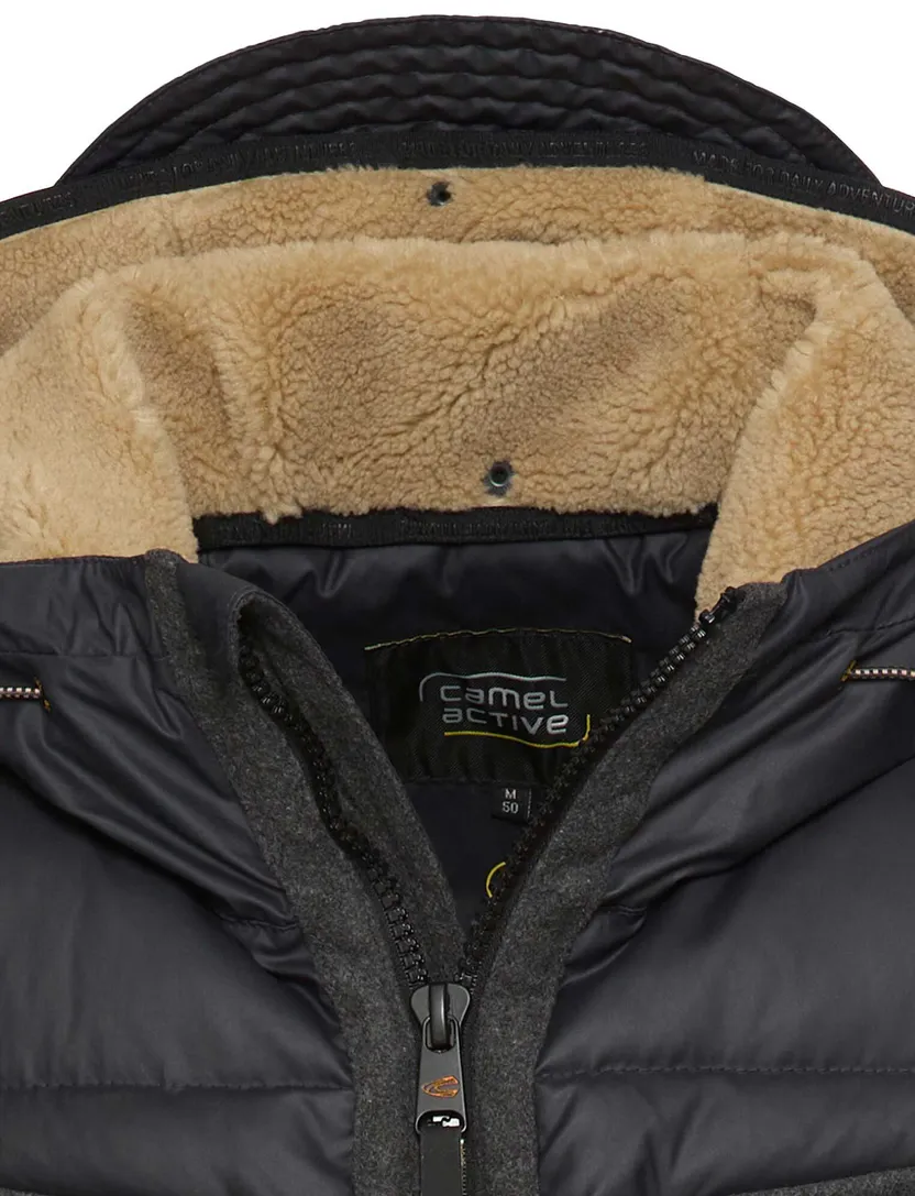 Gewatteerde jas Camel Active donkerblauw