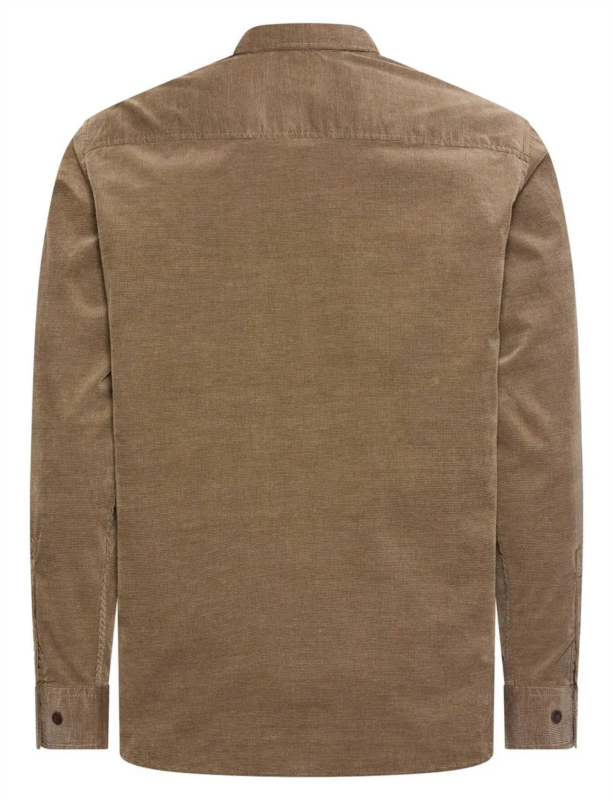 Overshirt Camel Active bruin Shirts 1/1 sleeves