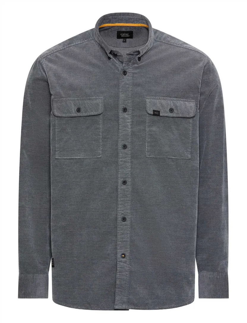 Overshirt Camel Active donkerblauw geprint