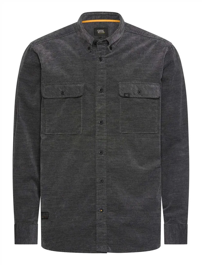 Overshirt Camel Active antraciet geprint