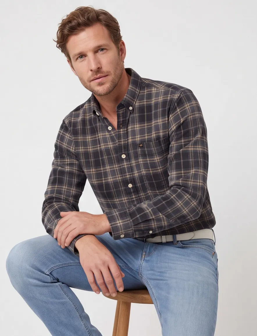 Overhemd Camel Active blauw Shirts 1/1 sleeves