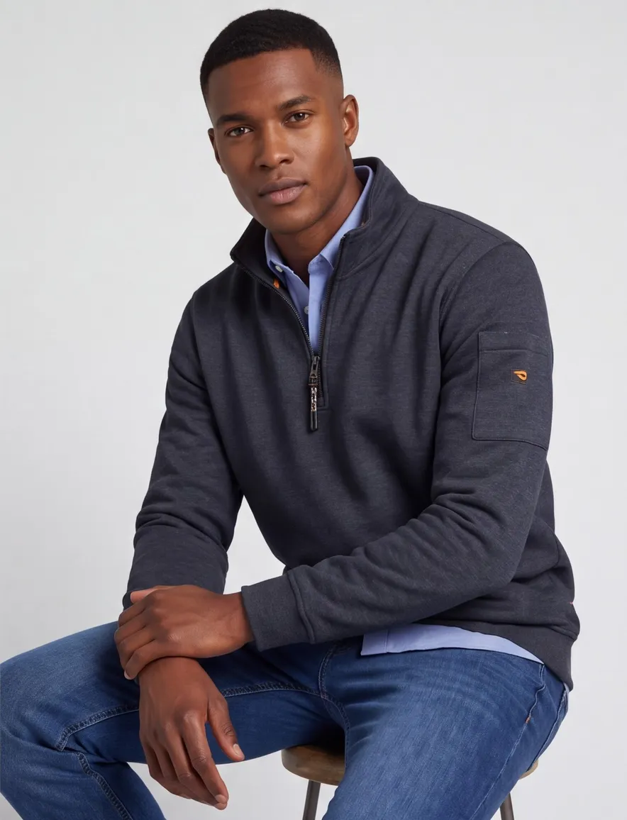 Trui Camel Active donkerblauw Sweatshirts