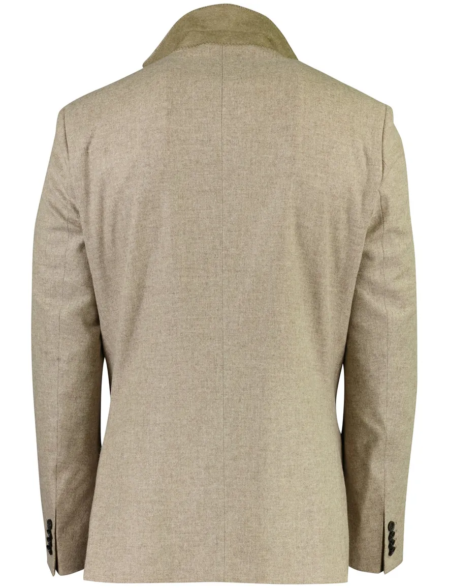 Roy Robson colbert beige gemêleerd