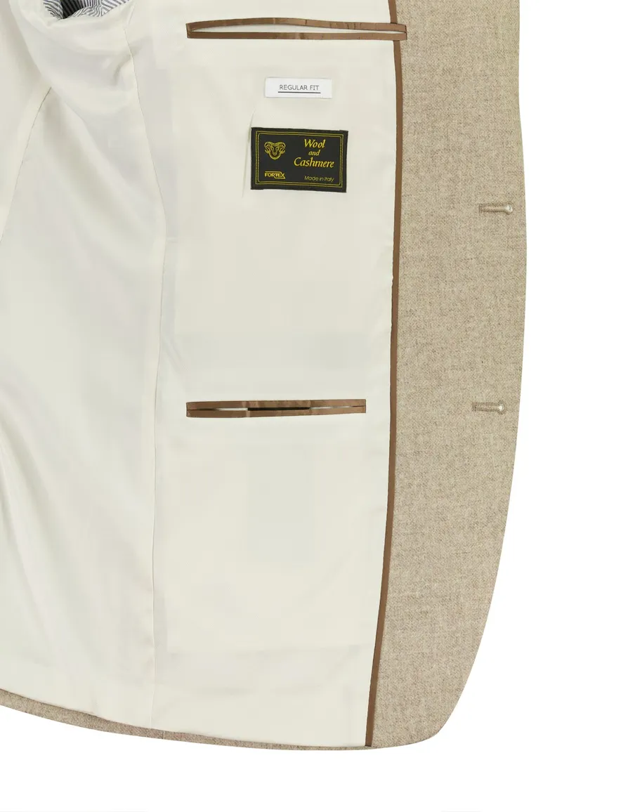 Roy Robson colbert beige gemêleerd