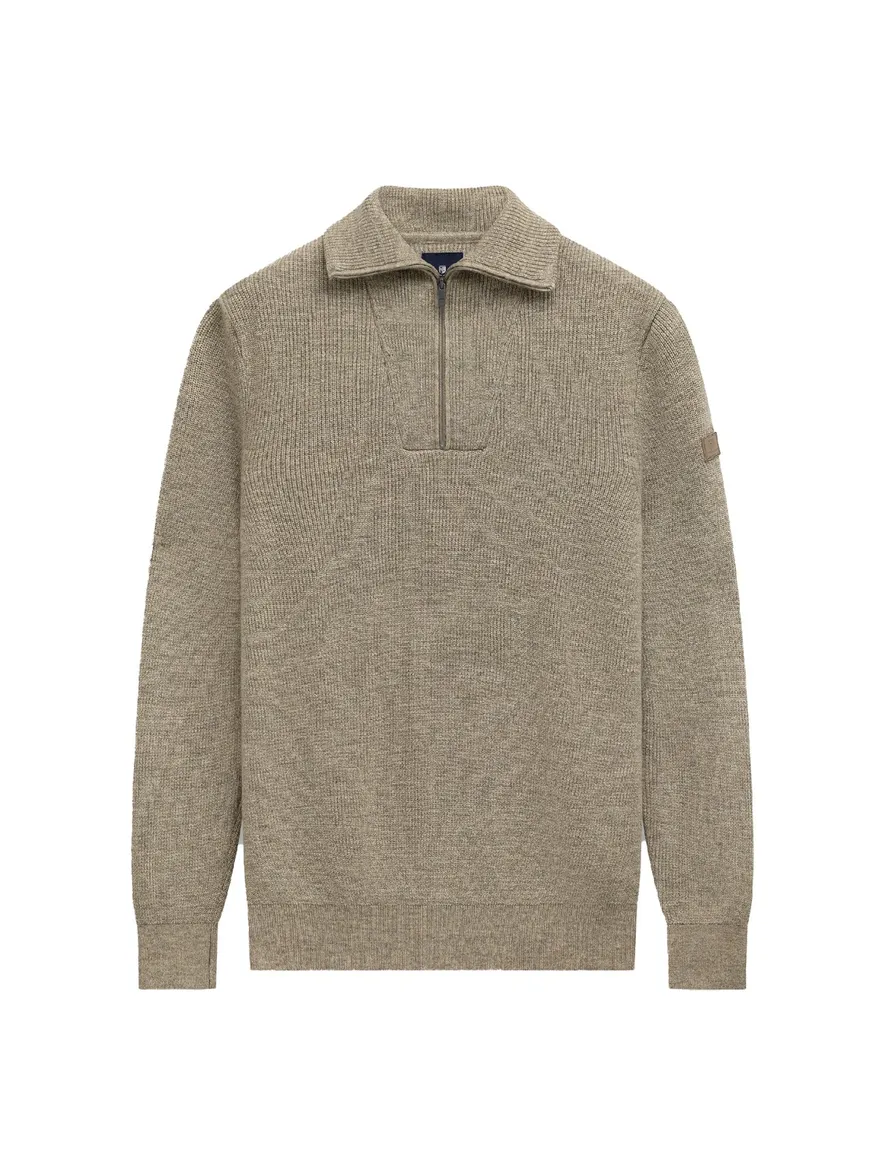 State of Art creme truien half zip turtleneck gebreid