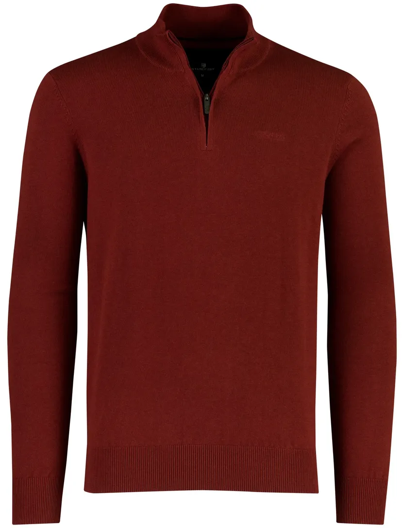 Bordeaux State of Art half zip trui