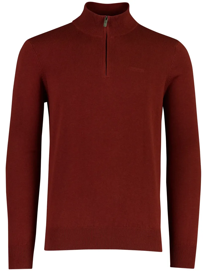 Bordeaux State of Art half zip trui