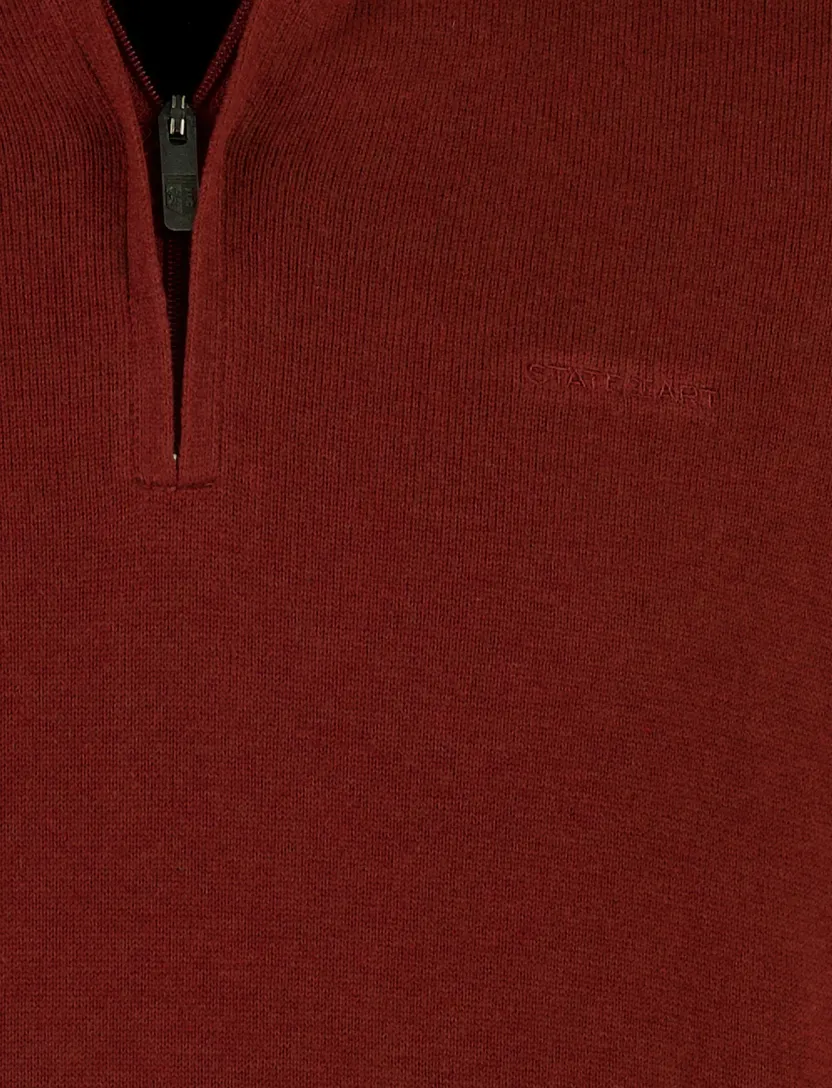Bordeaux State of Art half zip trui