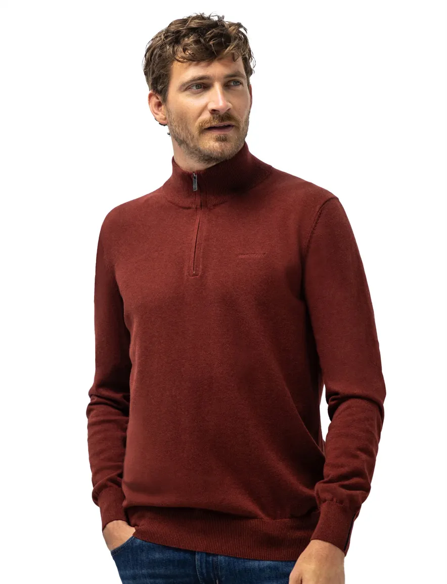 State of Art half zip trui bordeaux