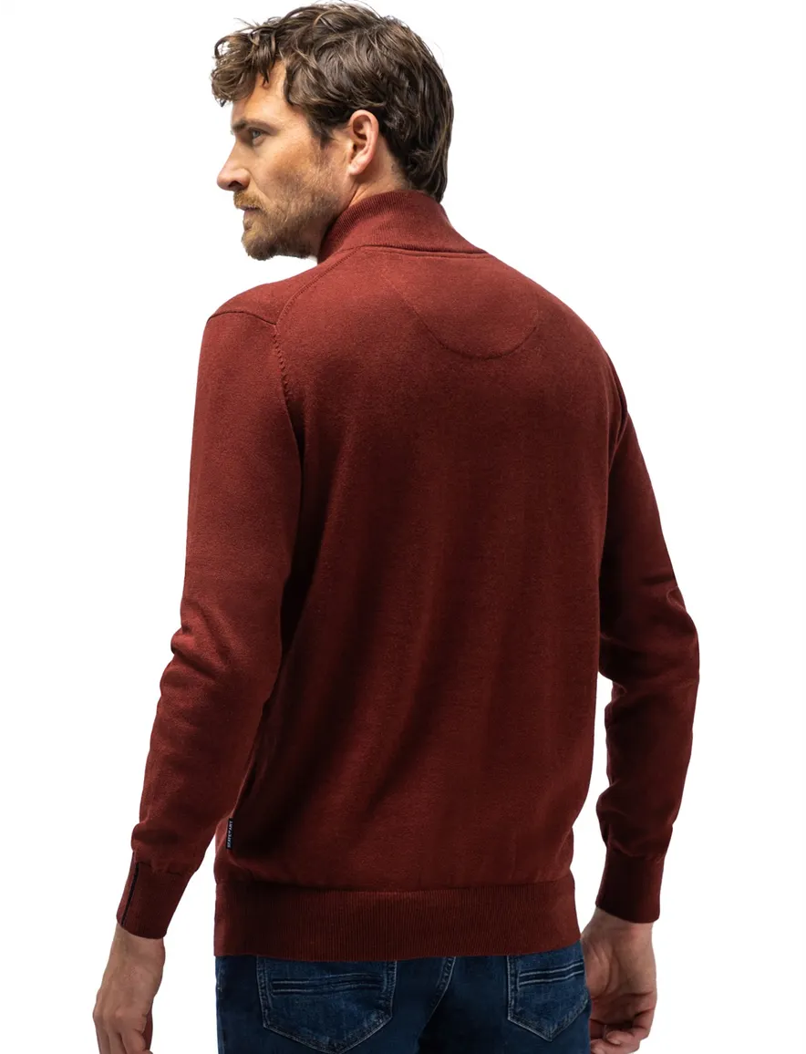 State of Art half zip trui bordeaux