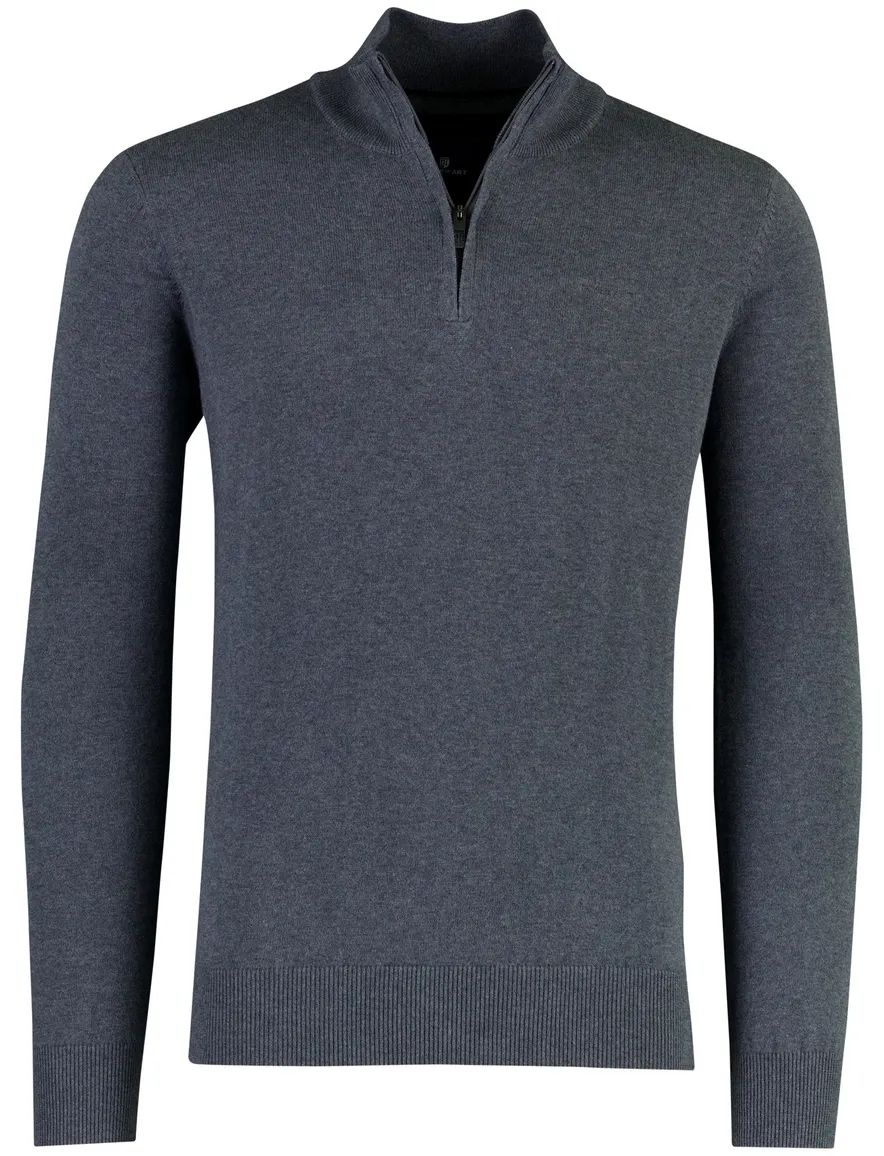 State of Art half zip trui blauw