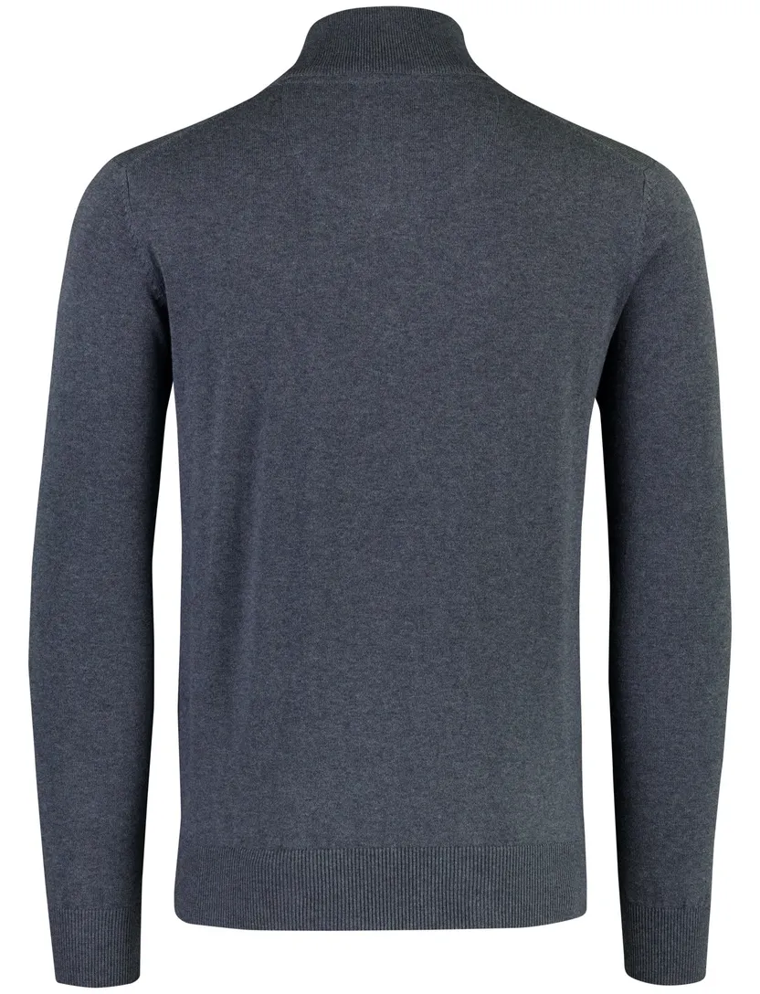 Trui State of Art blauw half zip
