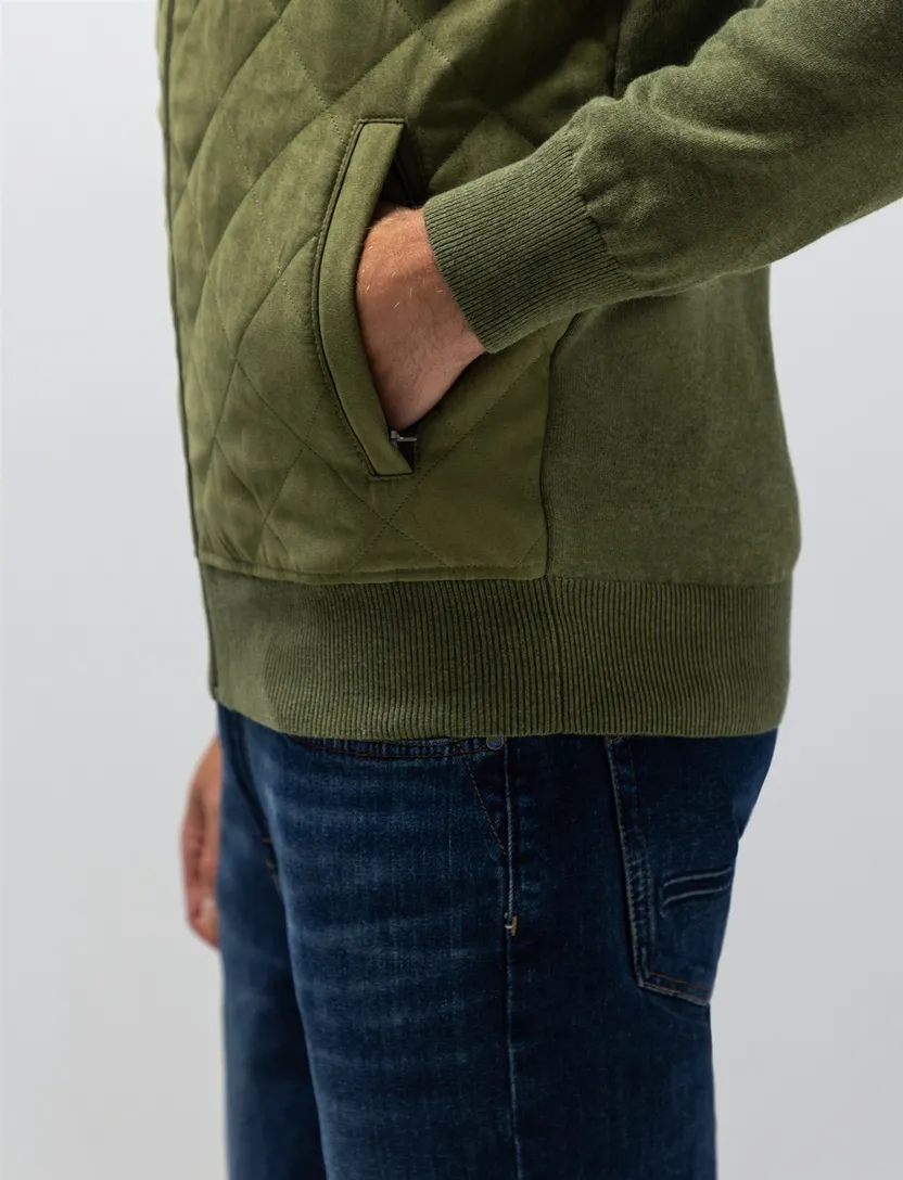 Outdoor vest State of Art groen polyester voorkant