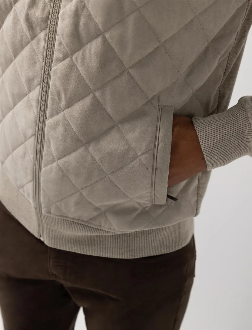Vest State of Art beige voorkant 100% polyester