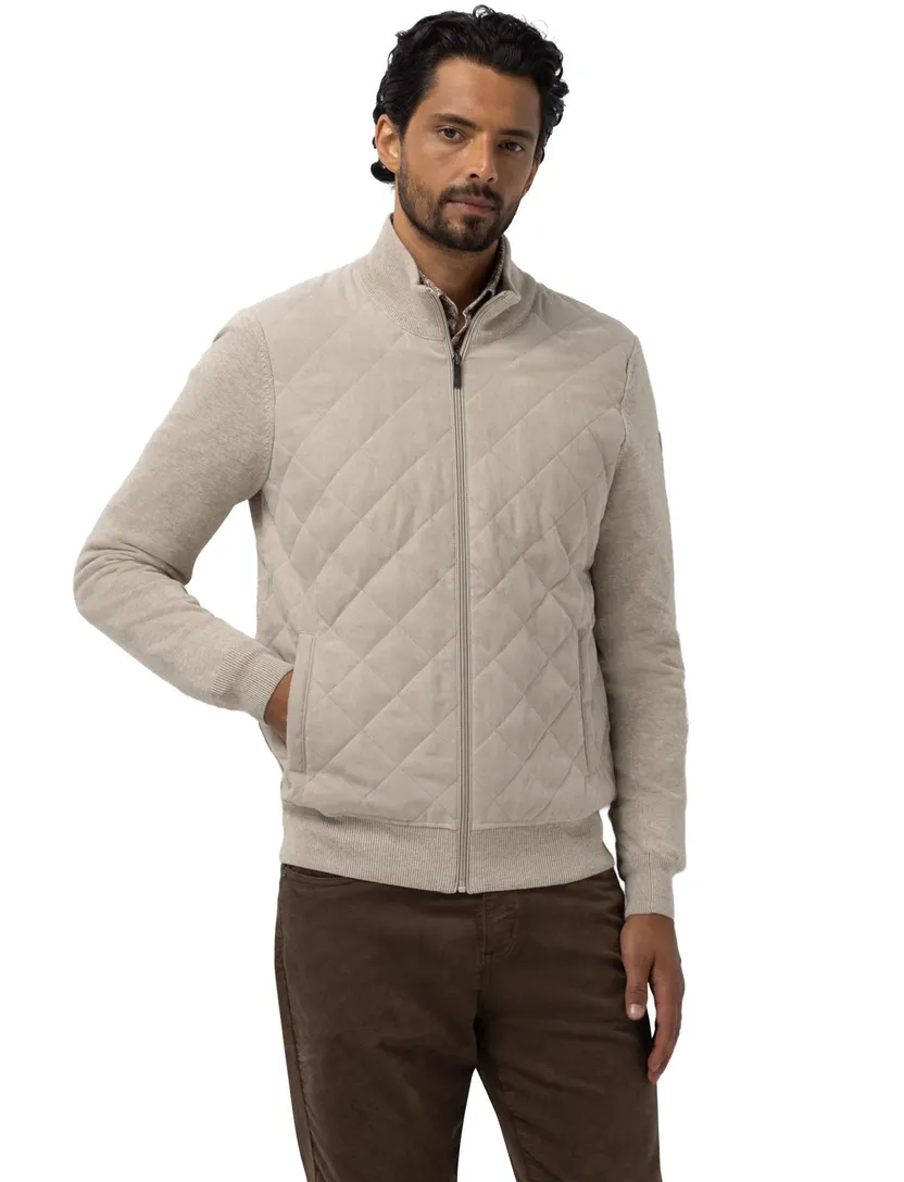 Vest State of Art beige voorkant 100% polyester