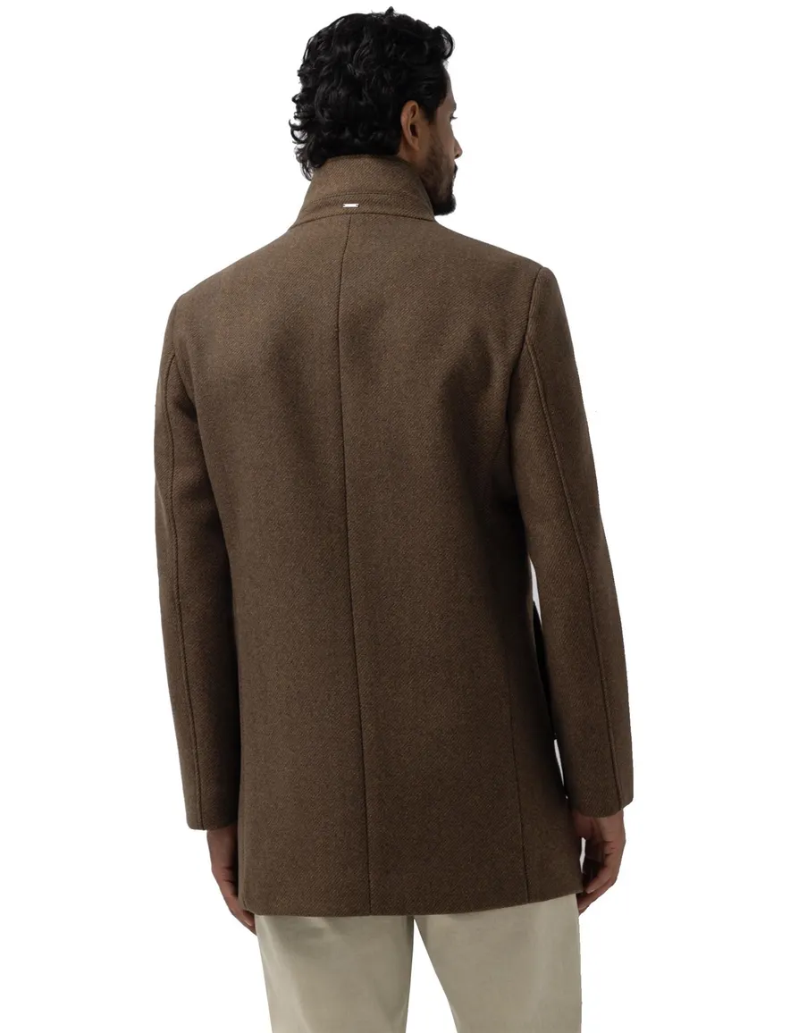 State of Art overjas bruin gemeleerd