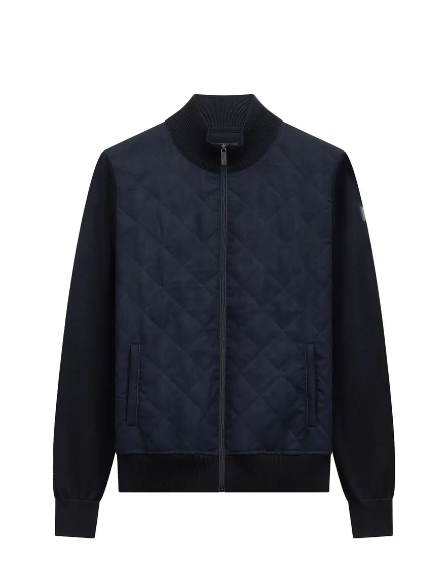 State of Art outdoor vest donkerblauw met polyester voorkant