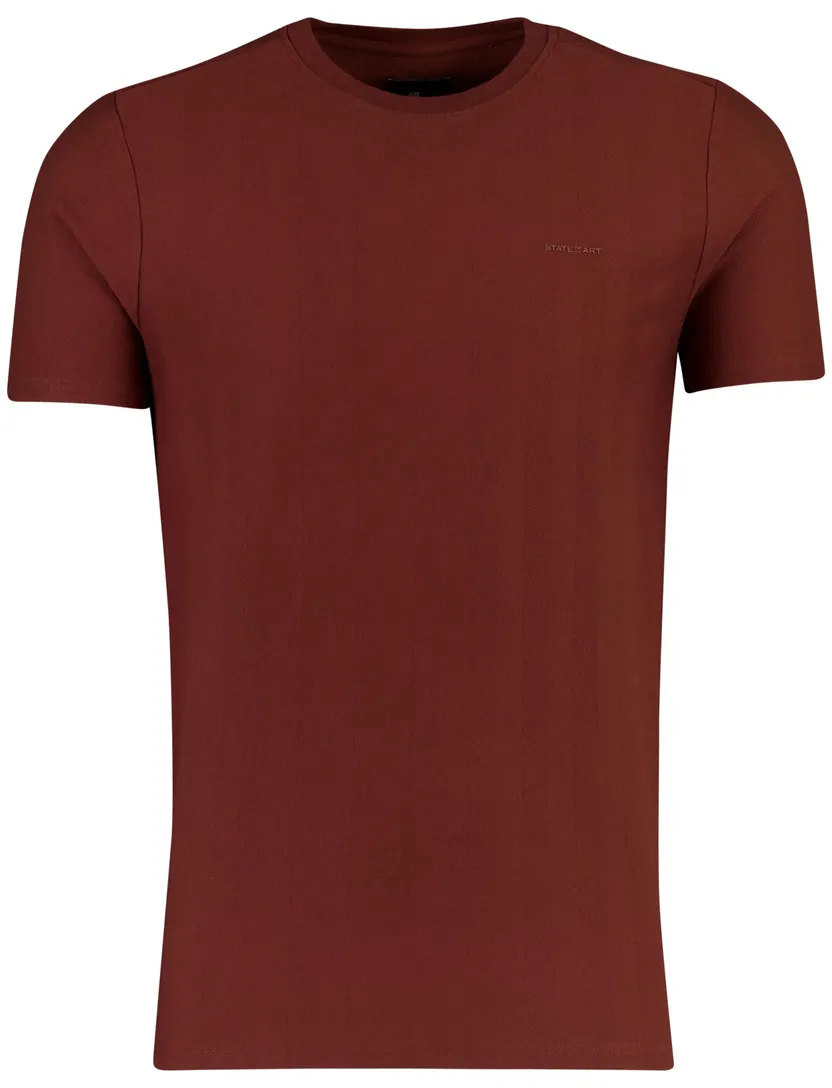 T-shirt State of Art bordeaux