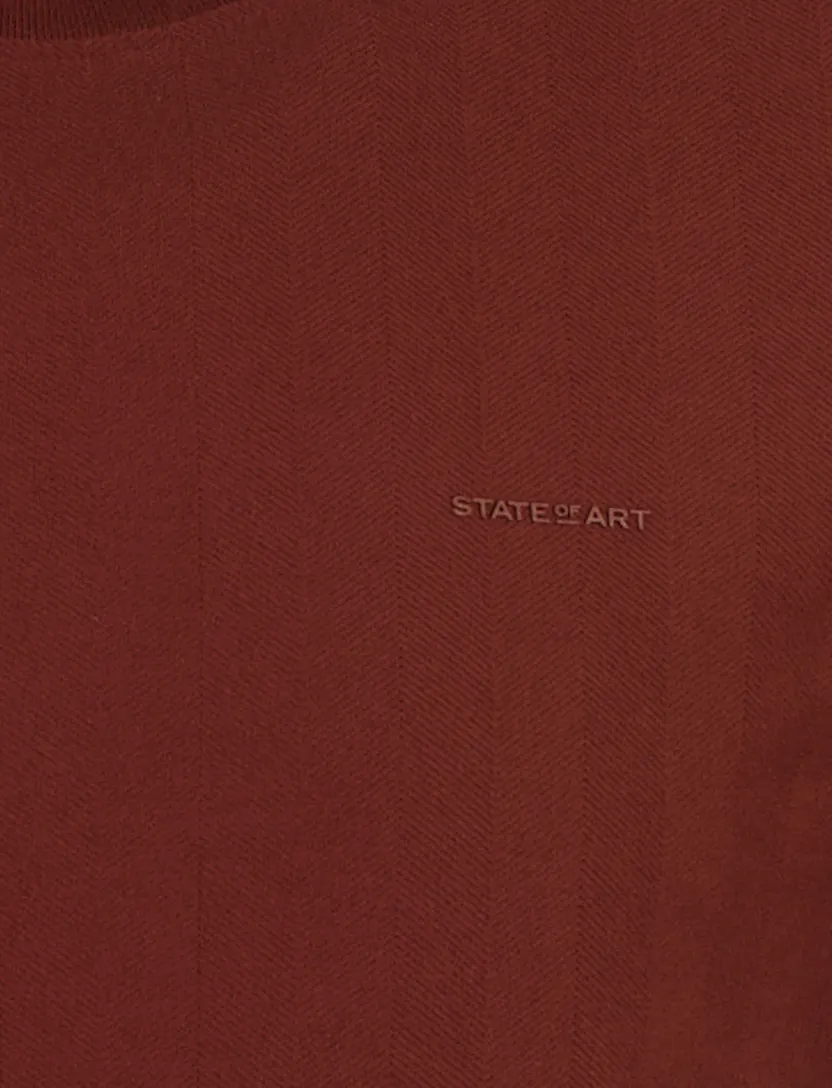 T-shirt State of Art bordeaux