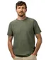 State of Art T shirt groen ronde hals met visgraatpatroon