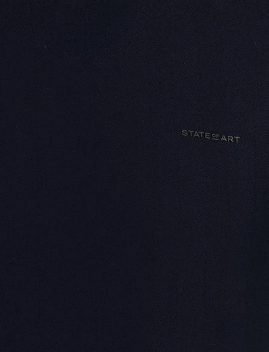 State of Art T-shirt ronde hals navy