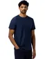 State of Art T shirt ronde hals donkerblauw met visgraatpatroon