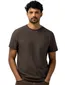 State of Art T shirt bruin met visgraatpatroon