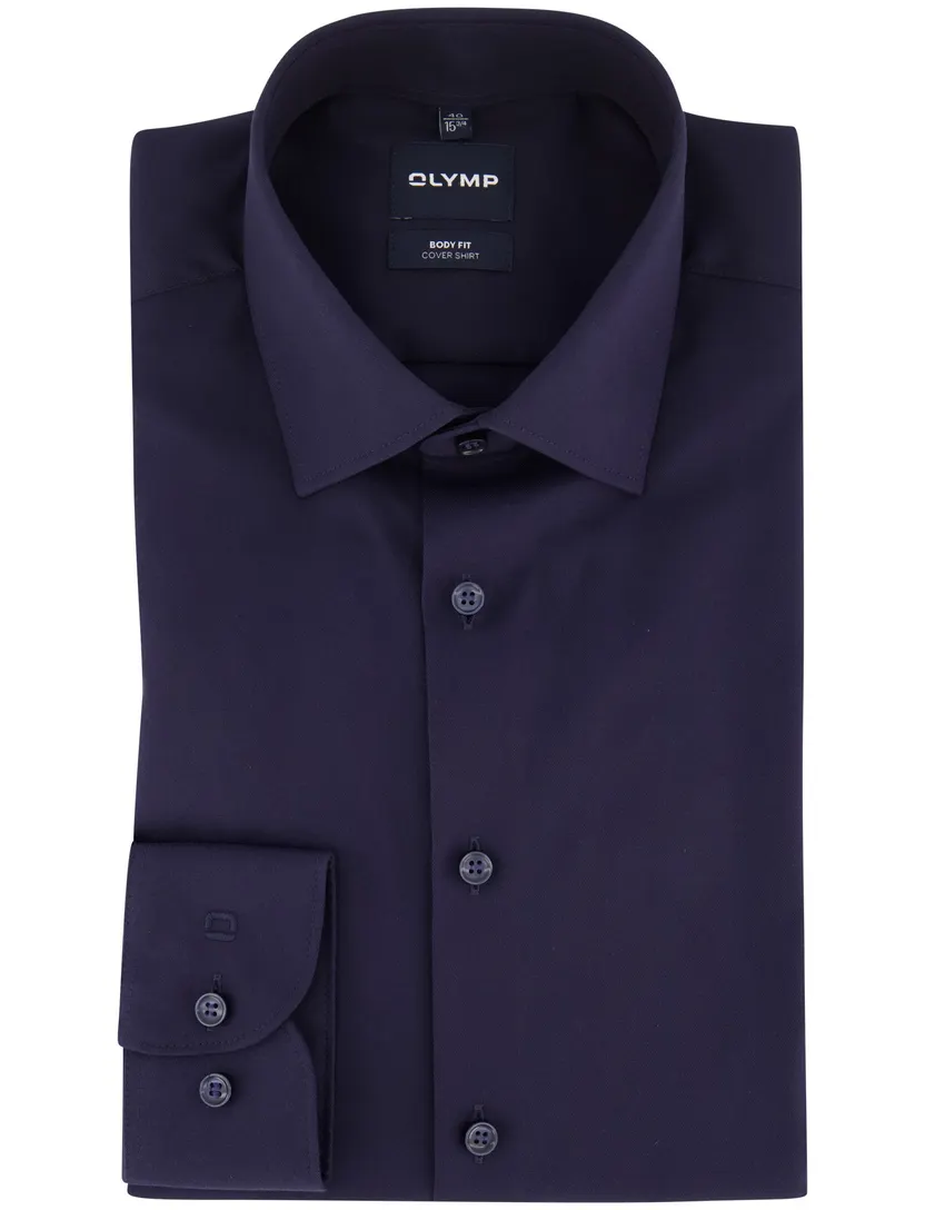 Overhemd Olymp aubergine