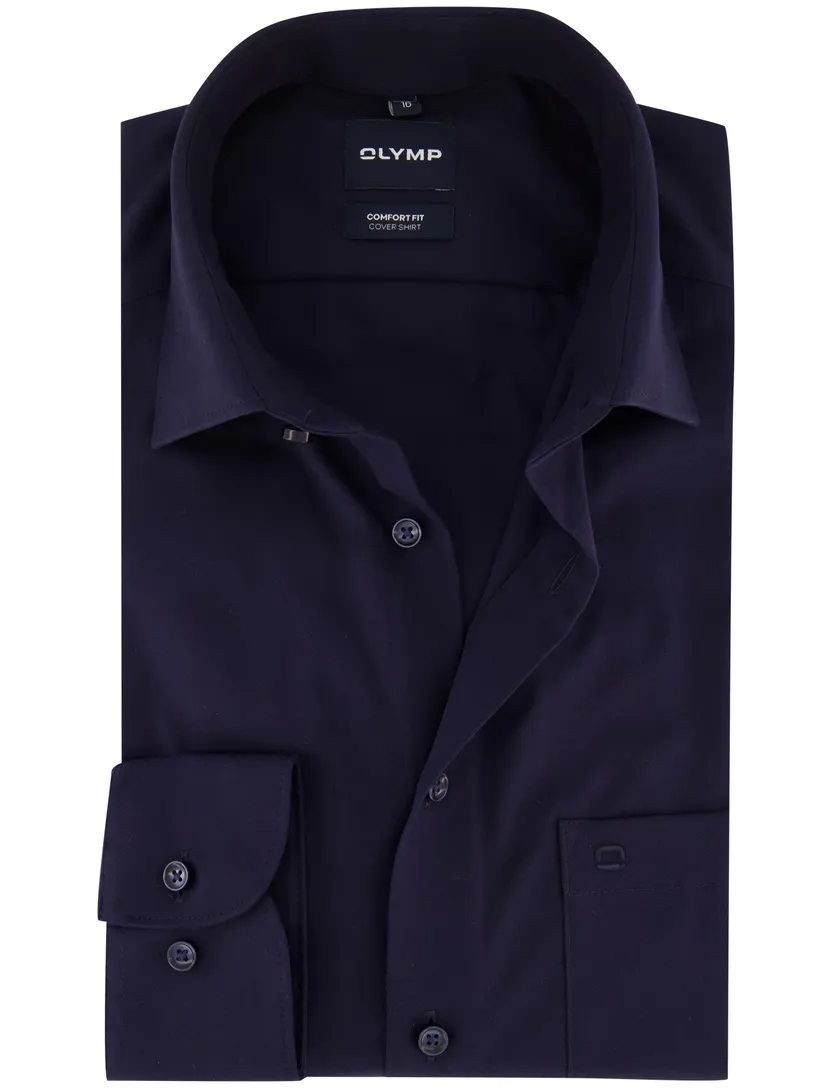 Overhemd Olymp donkerblauw Shirt dress ml 5