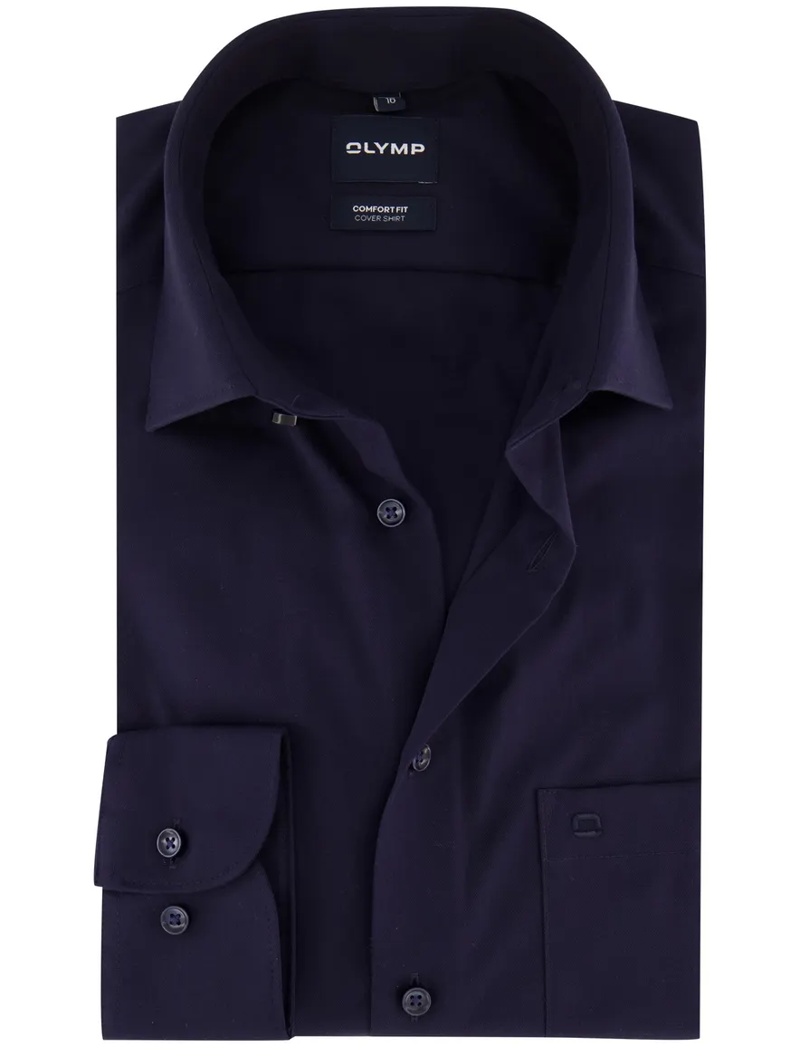 Overhemd Olymp donkerblauw Shirt dress ml 5