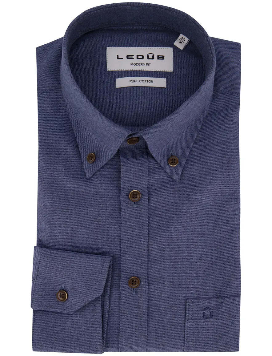 Overhemd Ledub blauw 143561-15