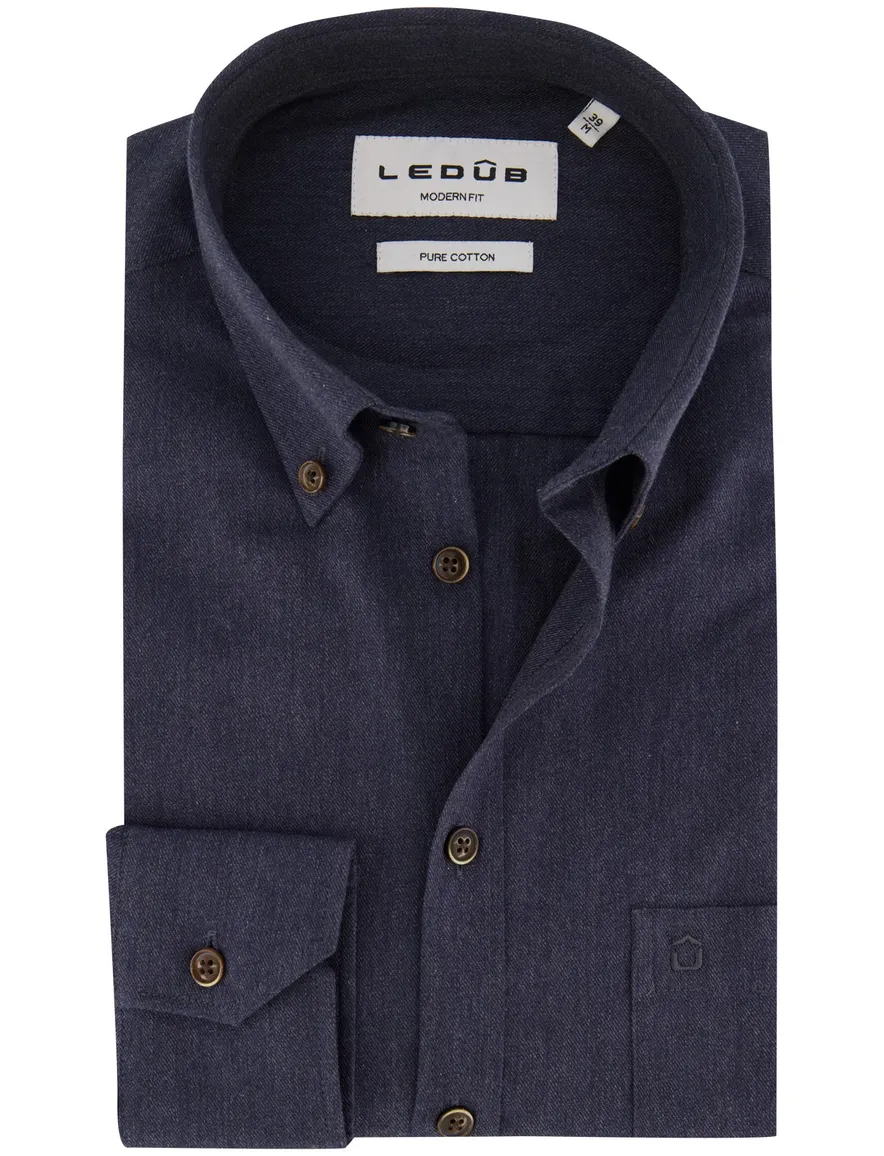 Overhemd Ledub donkerblauw 143561-18