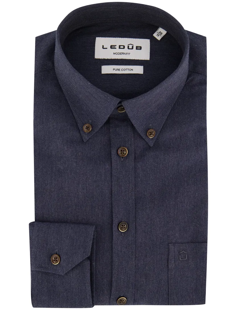 Overhemd Ledub donkerblauw 143561-18