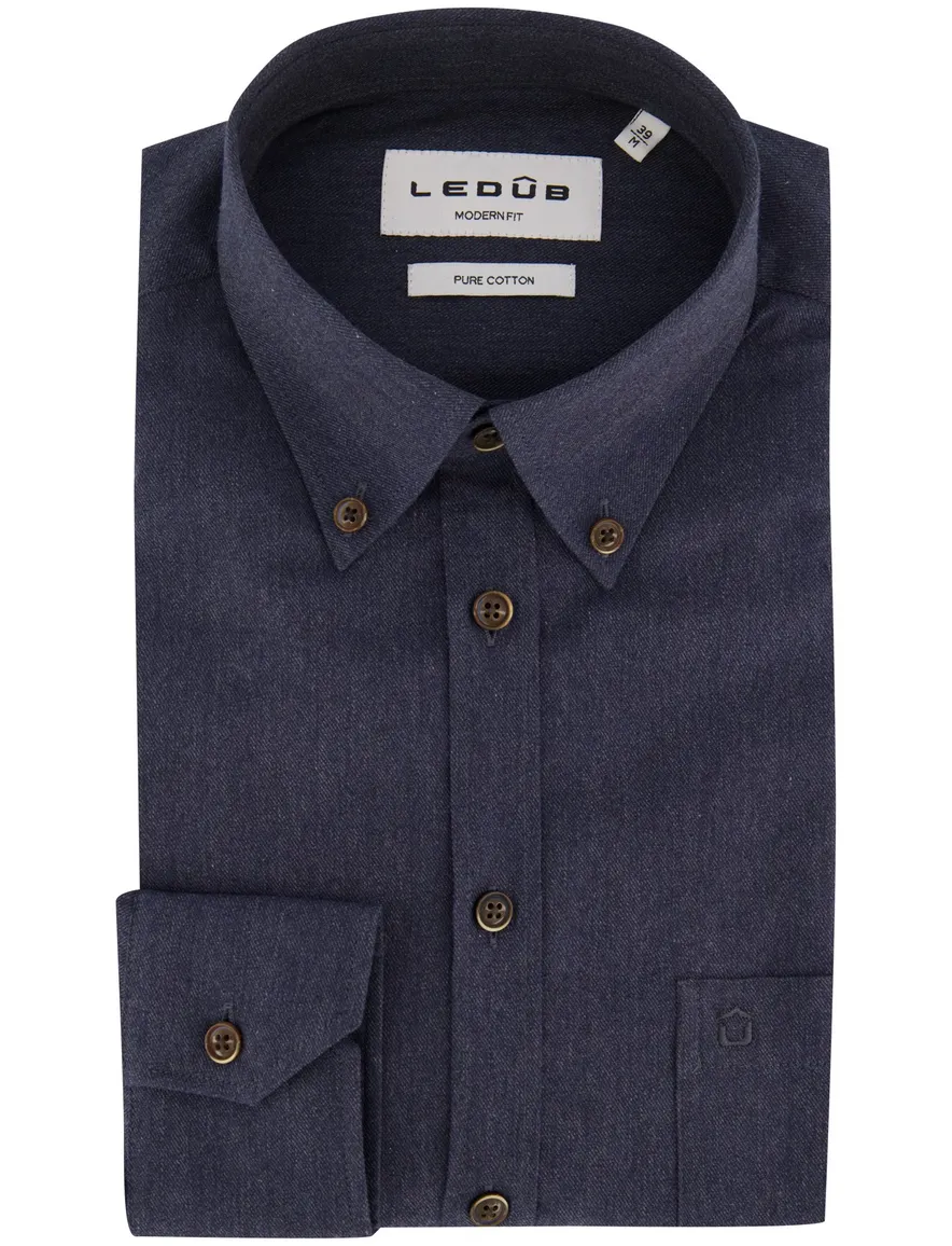 Overhemd Ledub donkerblauw 143561-18