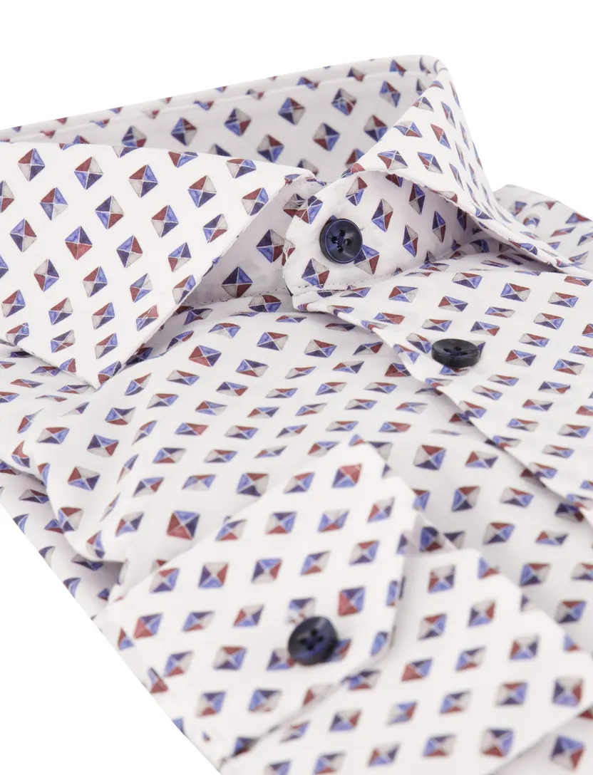 Overhemd Ledub Modern Fit wit